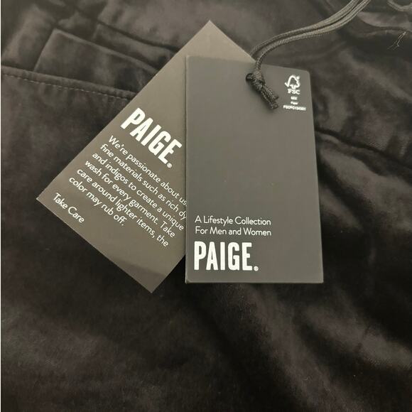 NWT Paige Lou Lou High Rise Velvet Flare Leg Jean - Size 29 - Picture 5 of 7